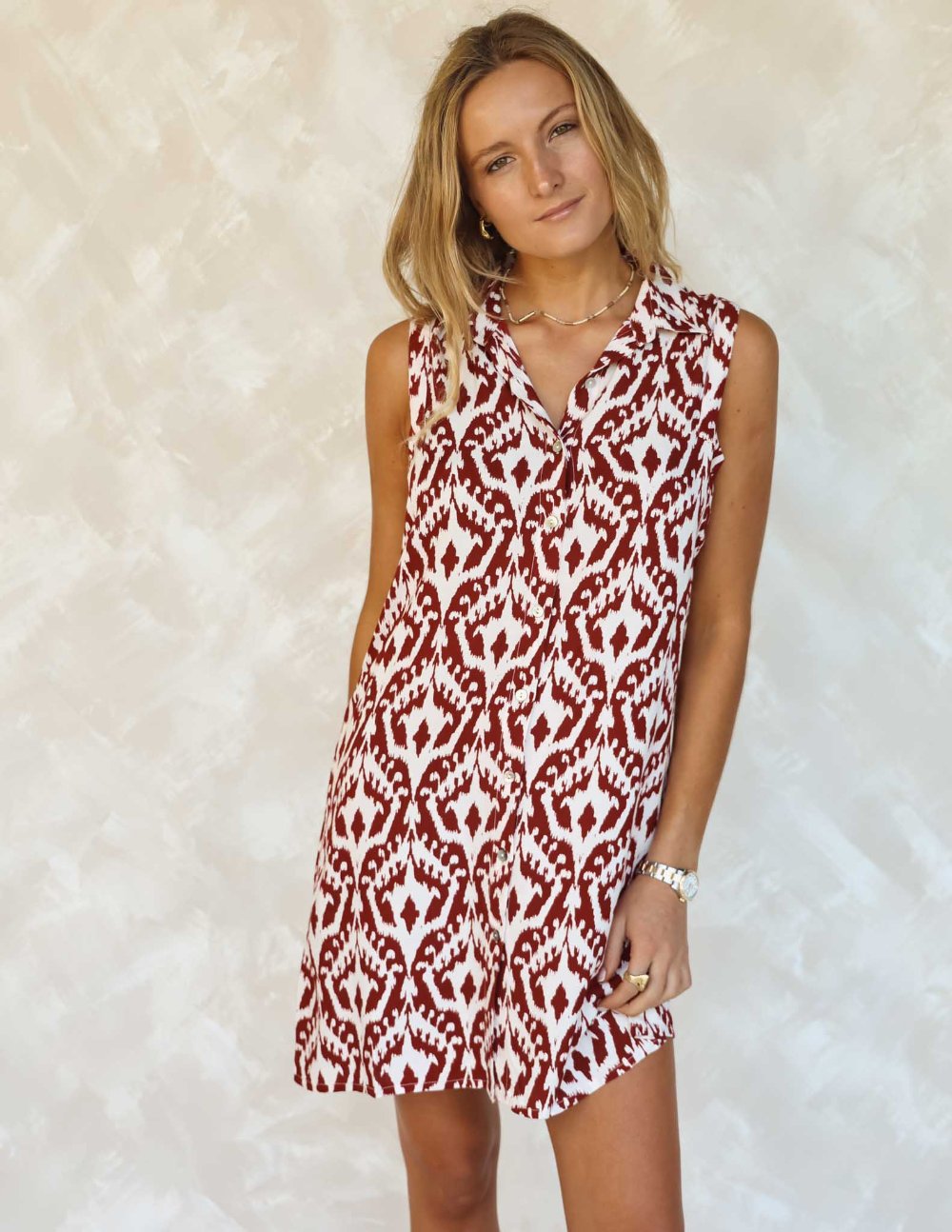 Vestido corto Gabrielle - Élan rojo