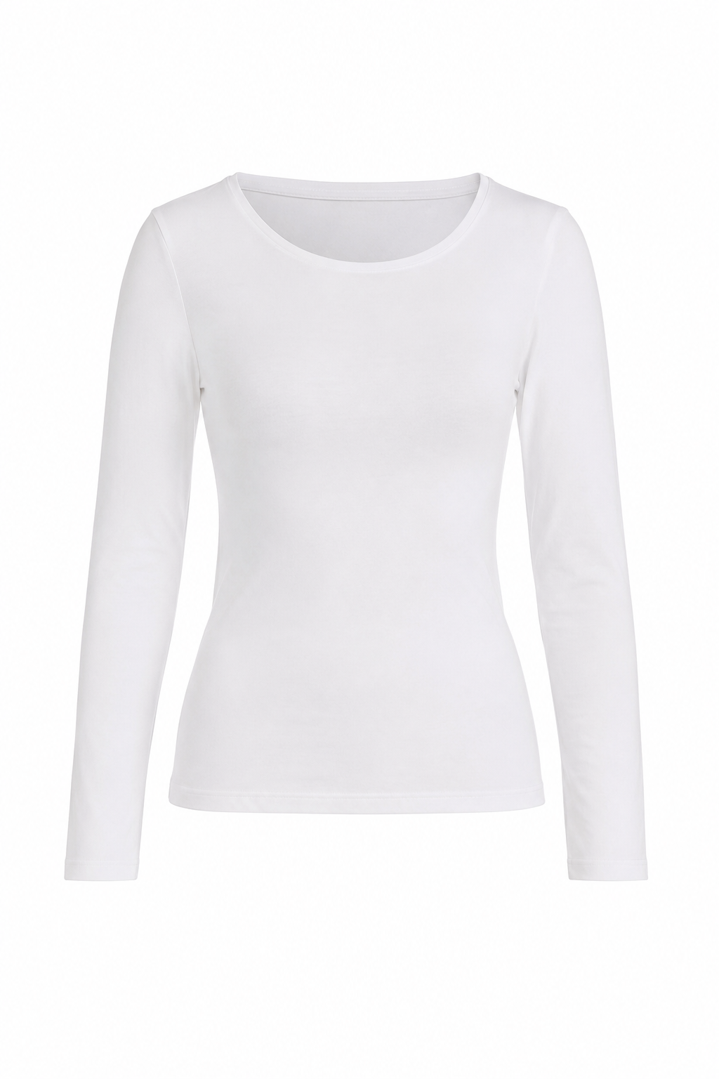 Polera Manga Larga Blanca - Algodón Orgánico