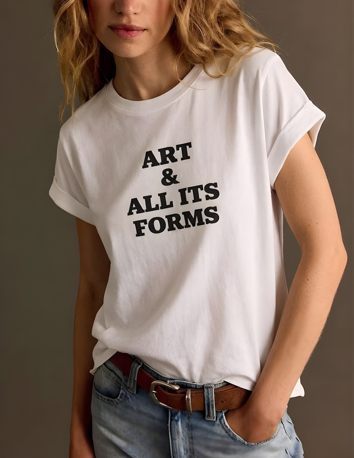 Polera Art & All Its Forms - Blanca
