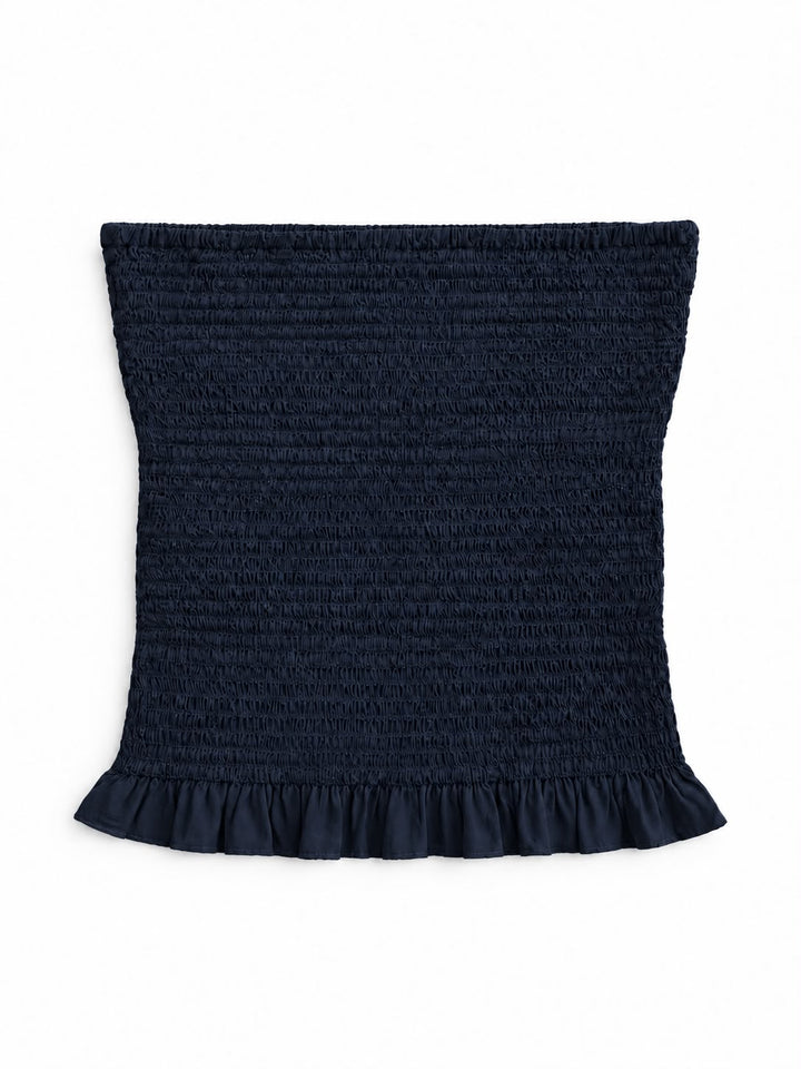 Blusa Strapless - Azul