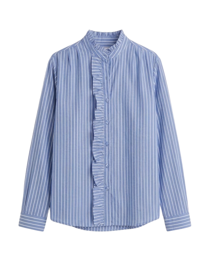 Blusa Naomi - Rayas Celeste