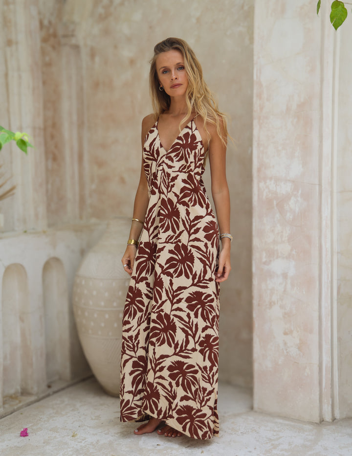 Vestido Ubud - Bunga Bordó