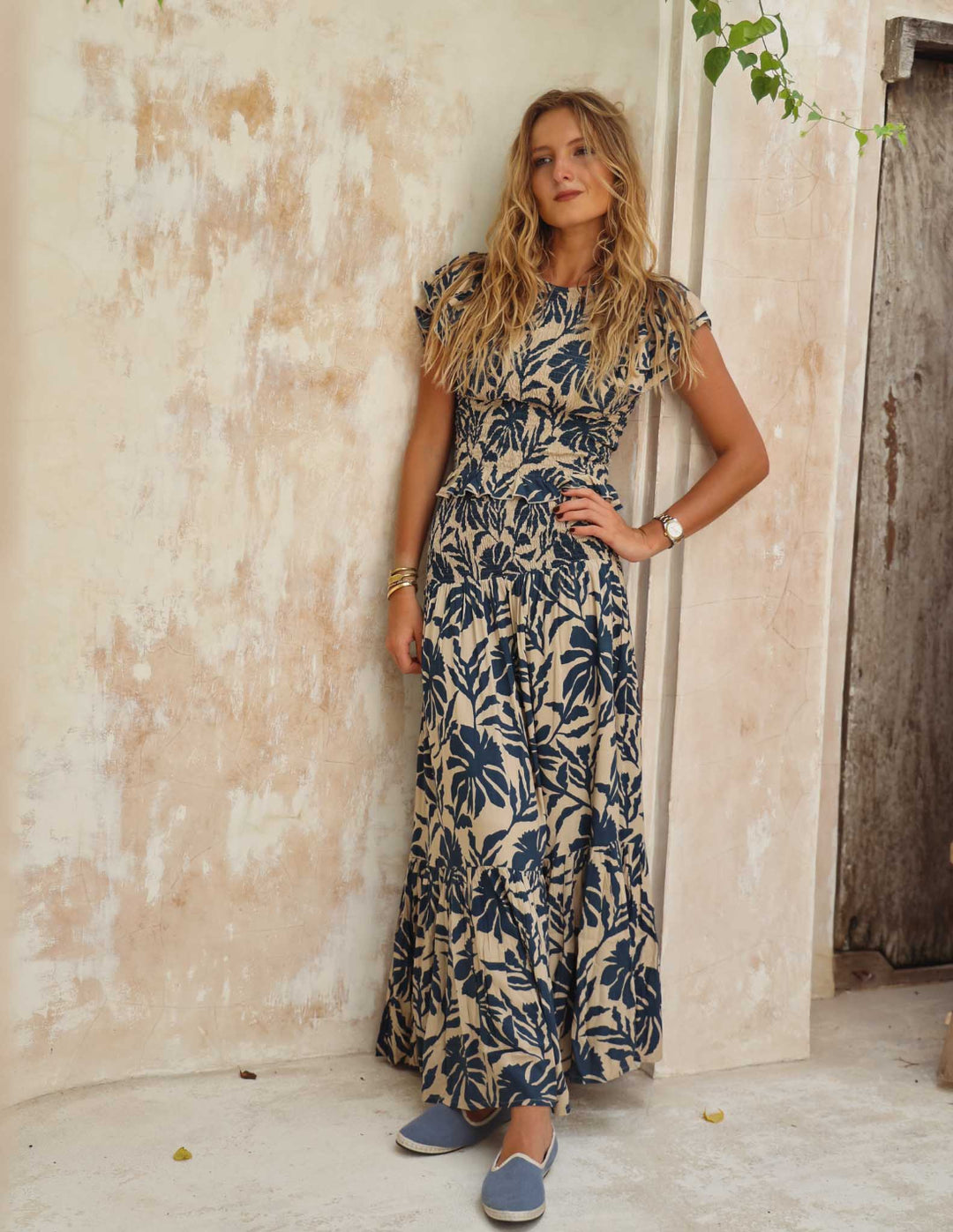 Pollera Gardenia - Bunga Azul