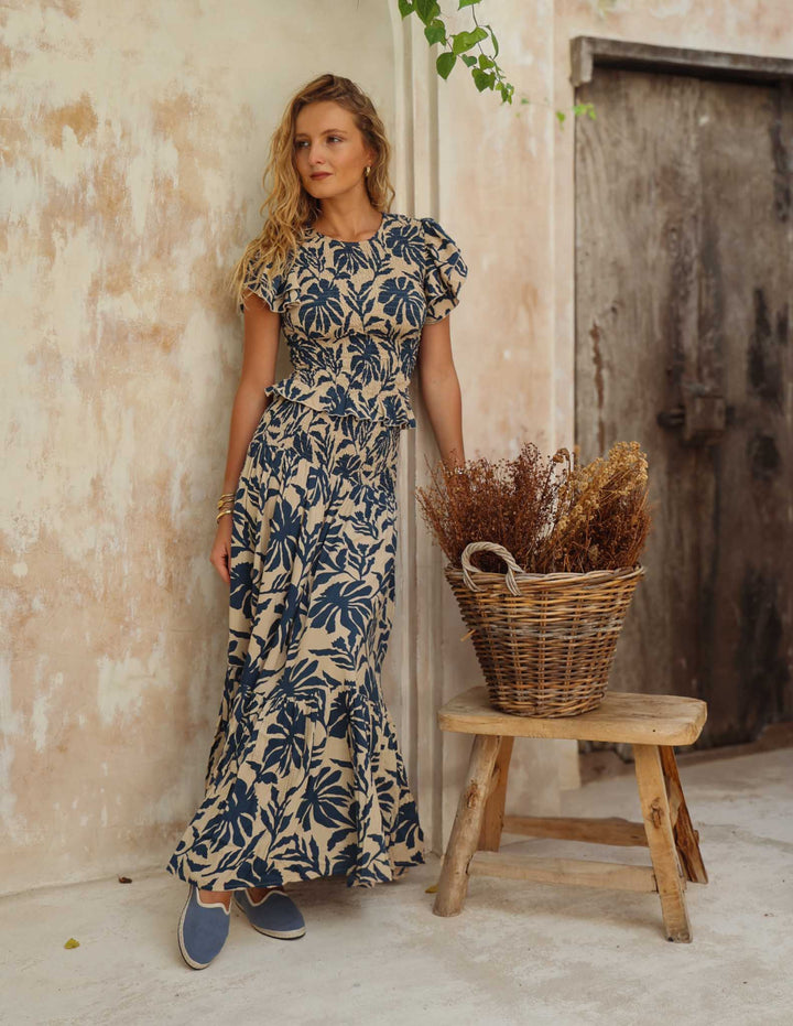 Pollera Gardenia - Bunga Azul