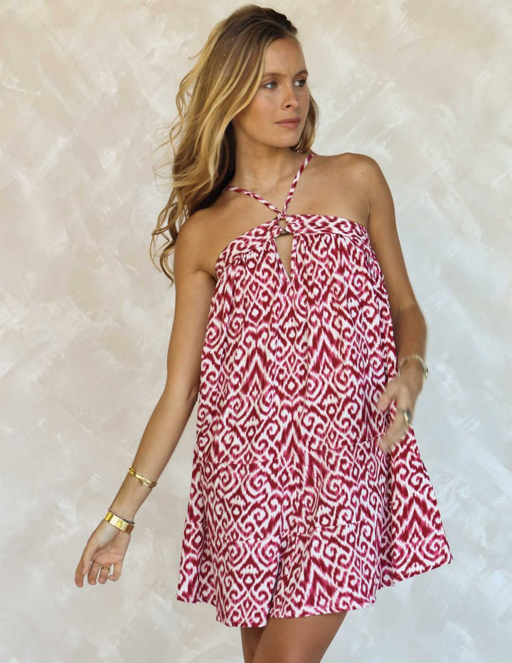 Vestido Zoe corto - Mare Fucsia
