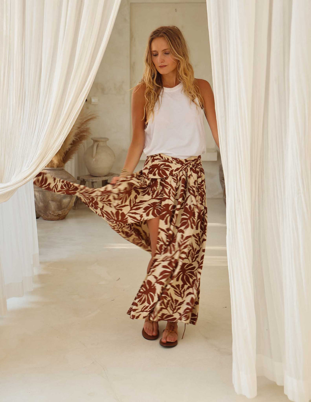 Pollera Camille - Bunga Bordó