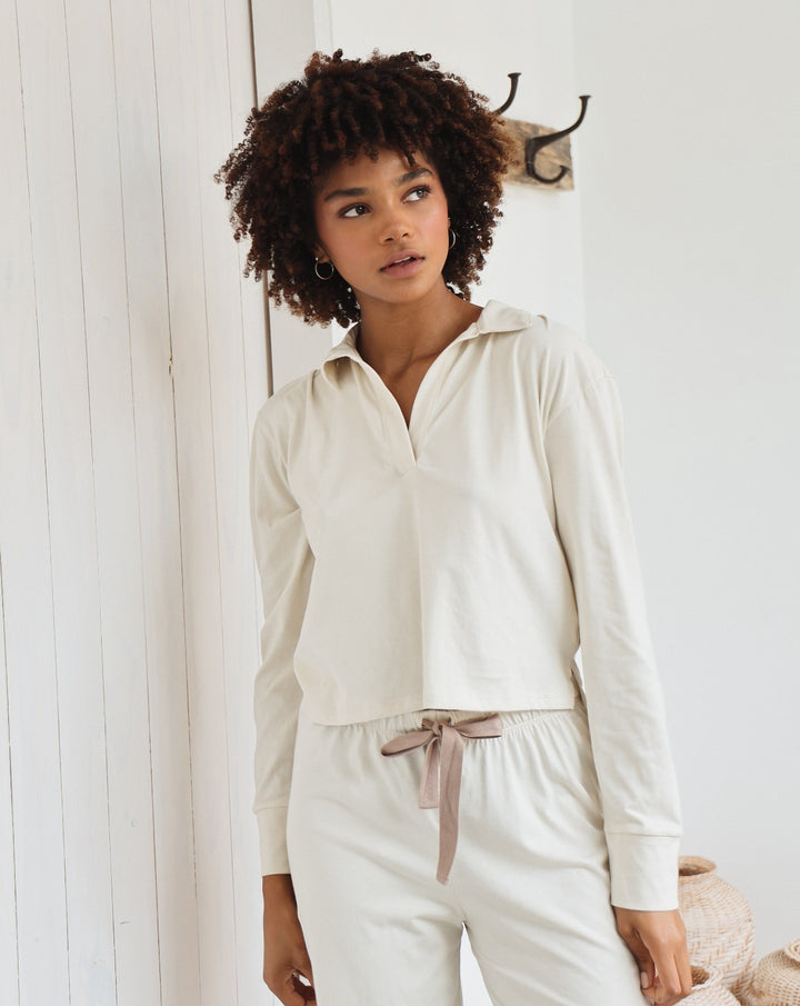 Pijama Manga Larga Pantalón - Crudo