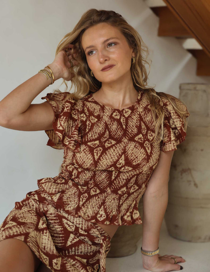 Blusa Amara - Laut Rojo