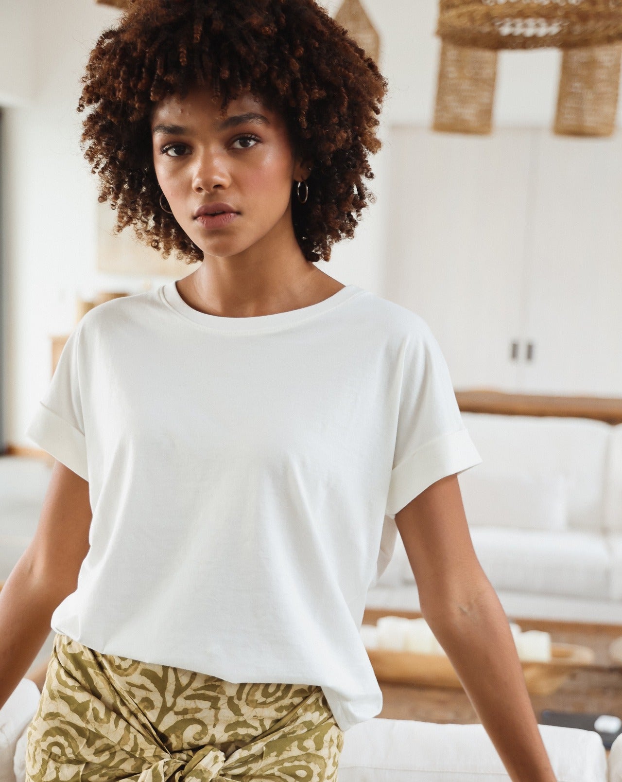 Polera blanca sales mujer basica