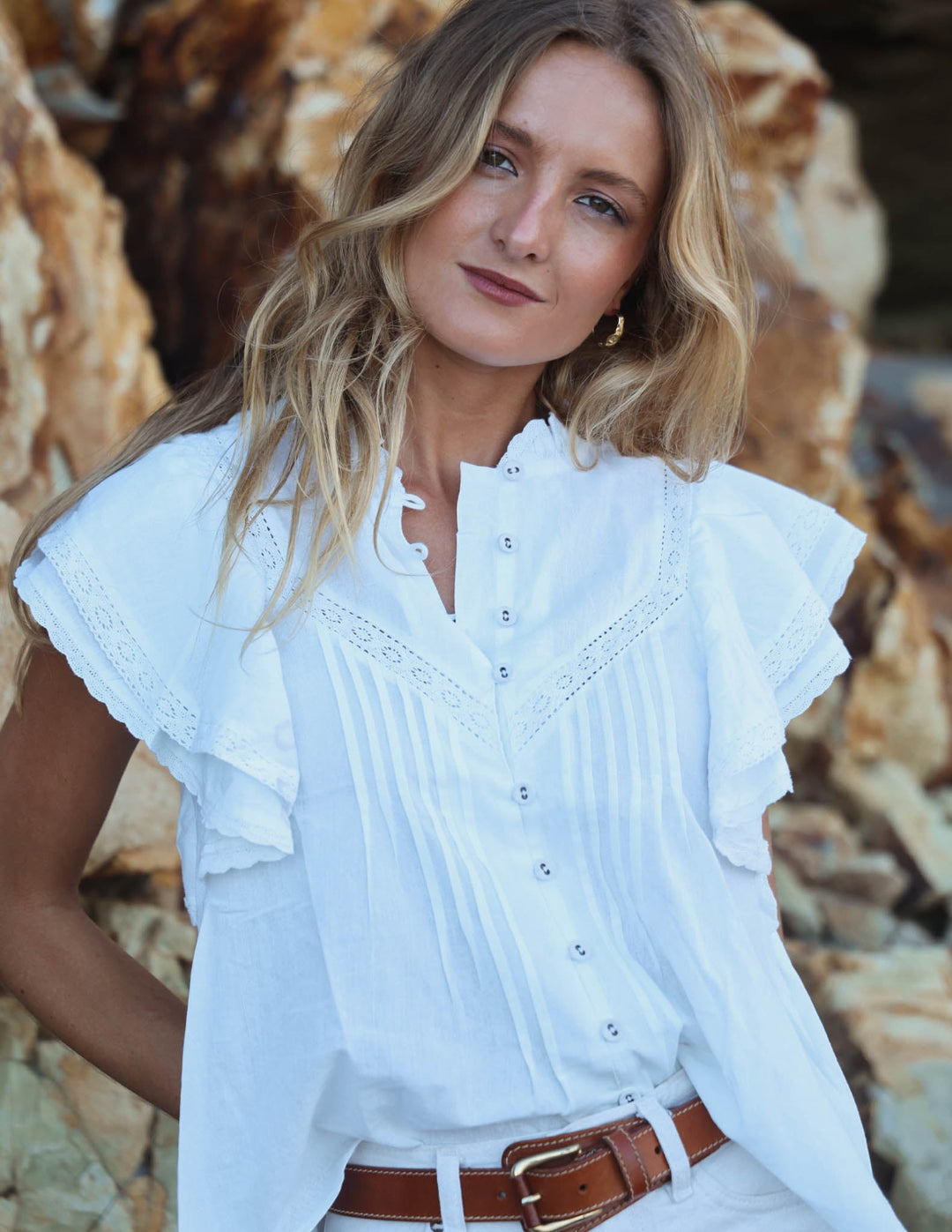 Blusa Dorée - Blanca