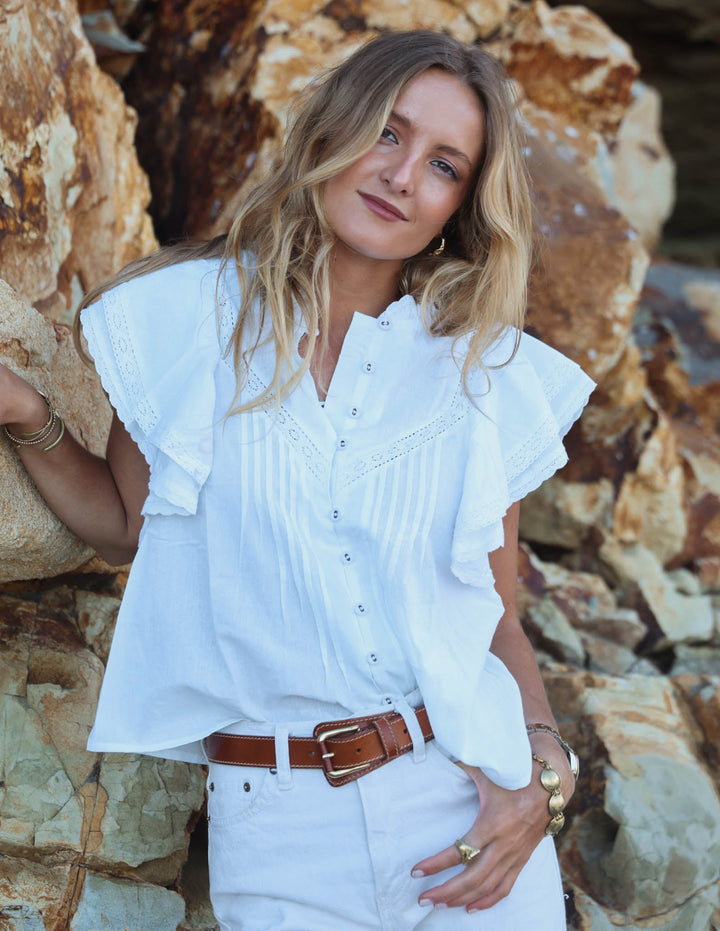 Blusa Dorée - Blanca