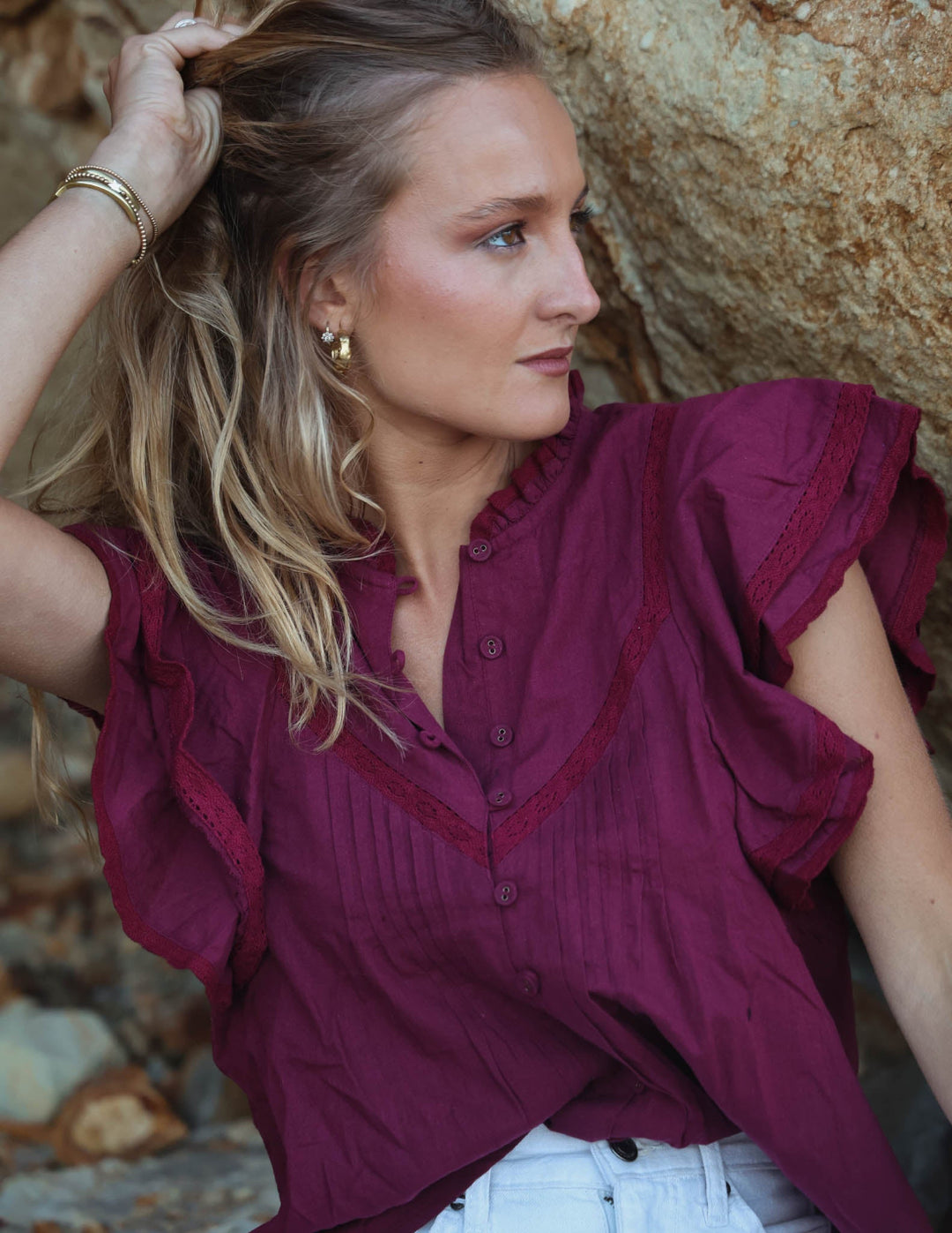 Blusa Dorée - Burdeo