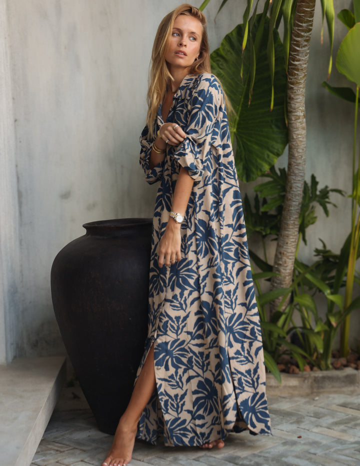 Vestido Meru - Bunga Azul