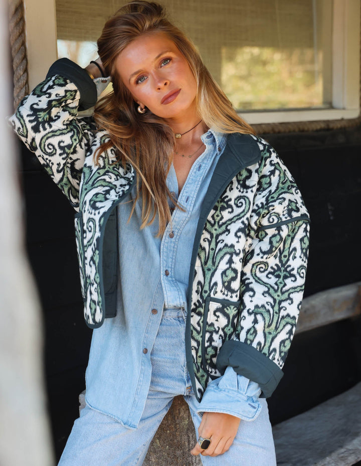 Chaqueta Oversized - Sérénité Verde