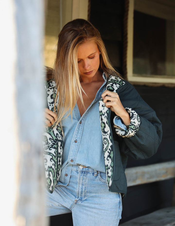 Chaqueta Oversized - Sérénité Verde