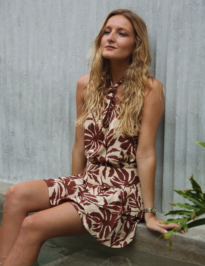 Vestido Abby - Bunga Bordó