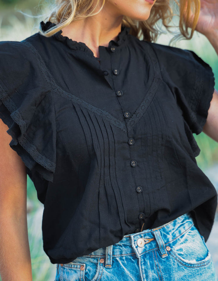 Blusa Dorée - Negra