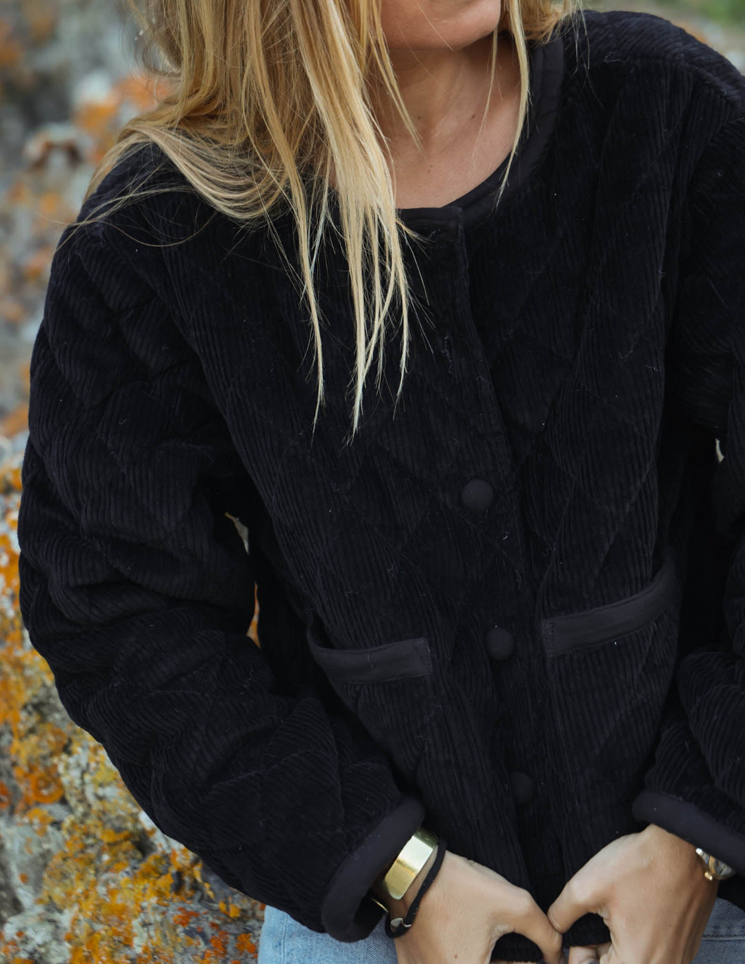Chaqueta Clásica - Cotelé Negra