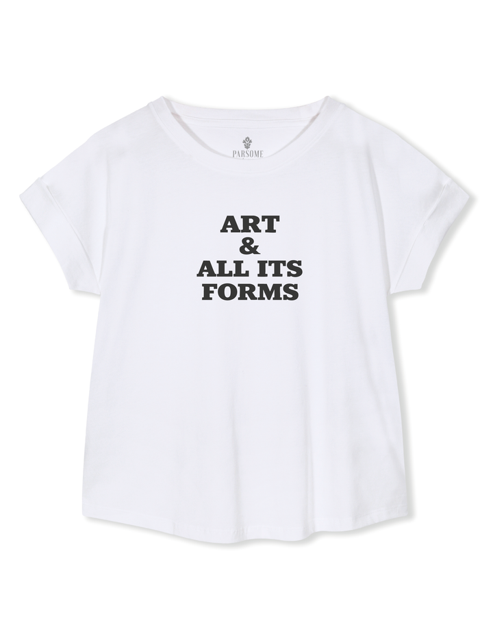 Polera Art & All Its Forms - Blanca