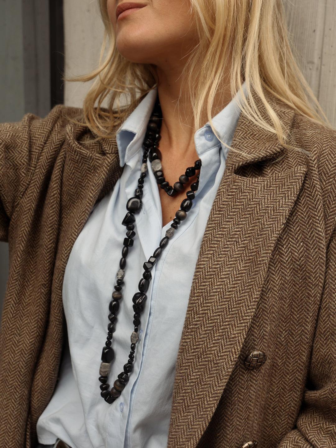 Collar Largo - Negro
