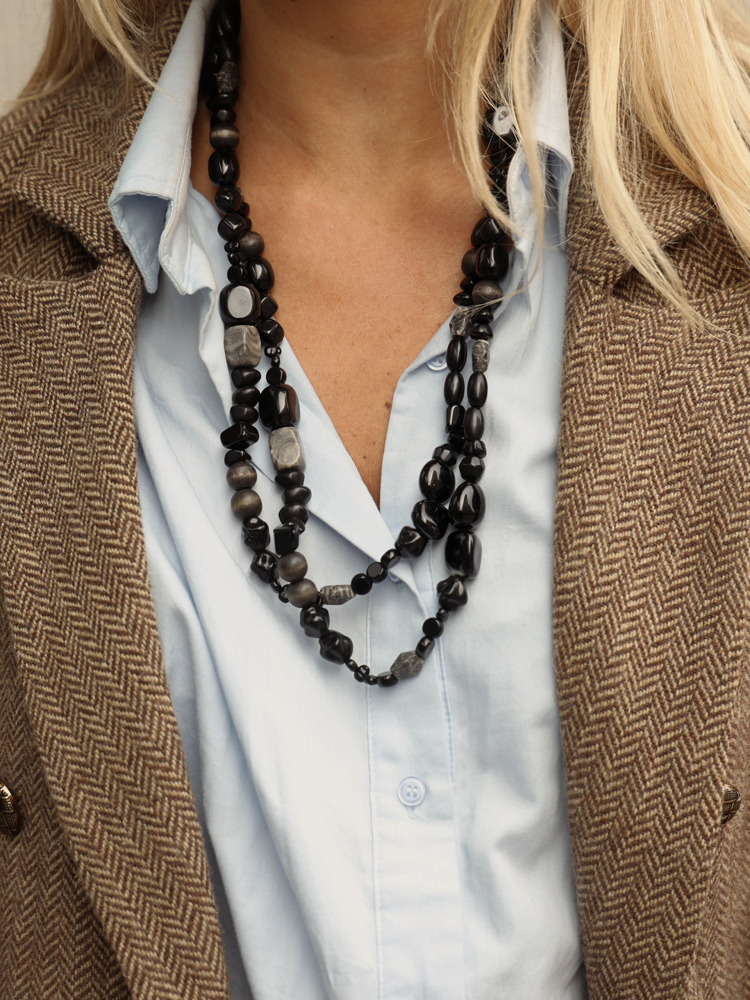 Collar Largo - Negro