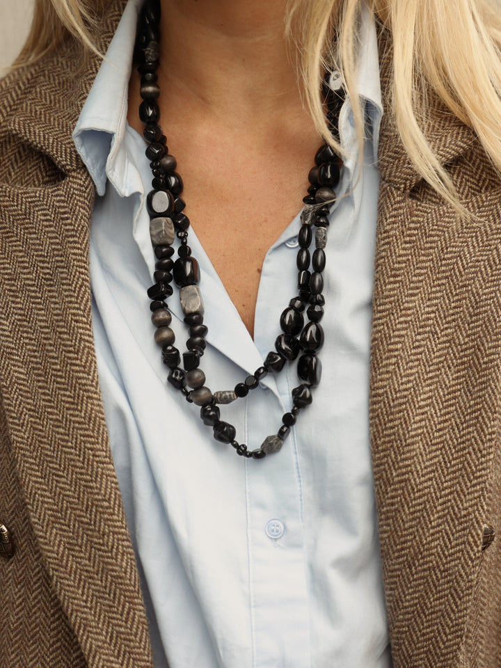 Collar Largo - Negro