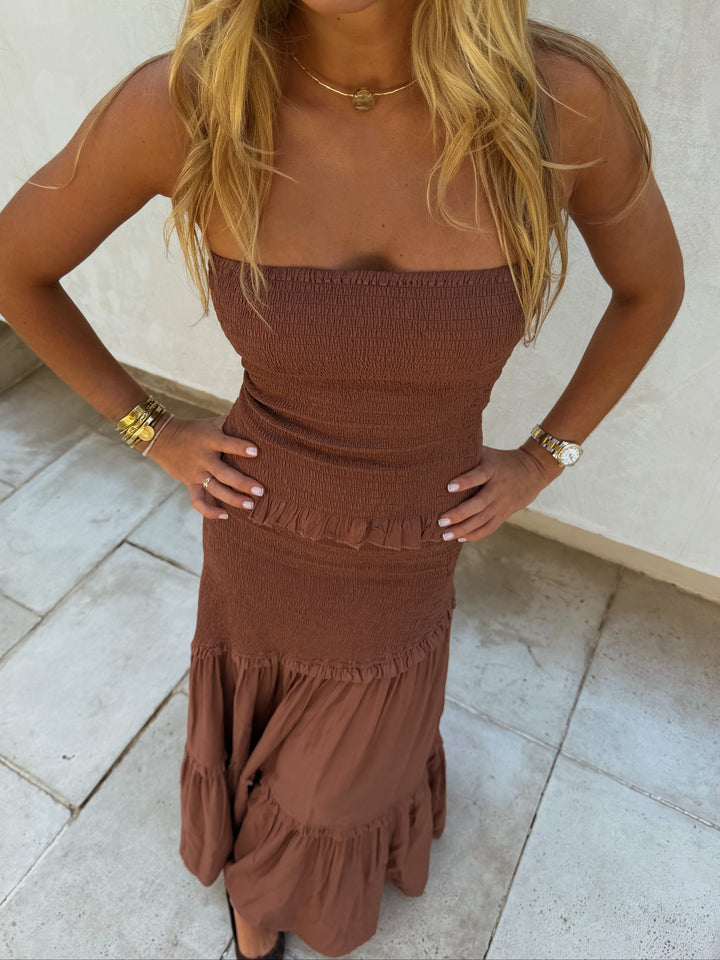 Blusa Strapless - Rosado