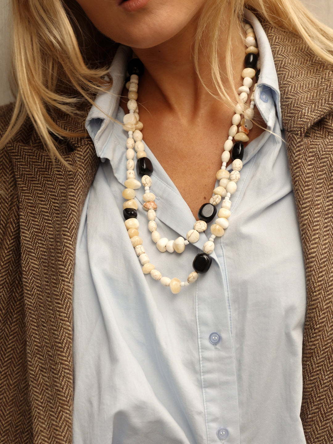 Collar Largo - Beige