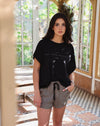 Polera Feel your feelings - Negra
