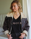 Polera Amour - Negra