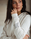 Hoodie Life Matters - Crema